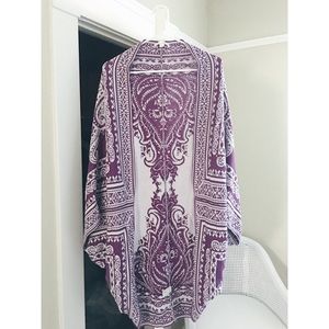 Purple Printed Shawl